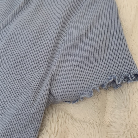 Ribbed Blue Dress - Picture 4 of 5